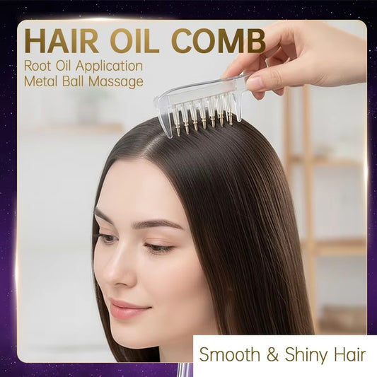 Hair Oil Applicator Comb – Root Oil Application & Scalp Massage